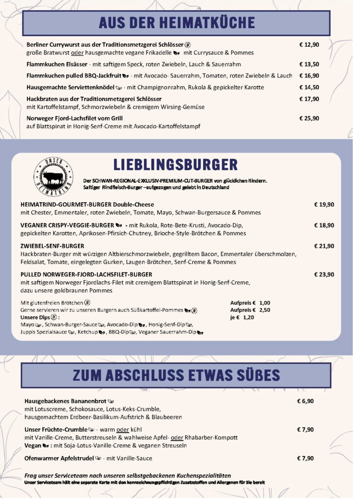 Speisekarte Neuss