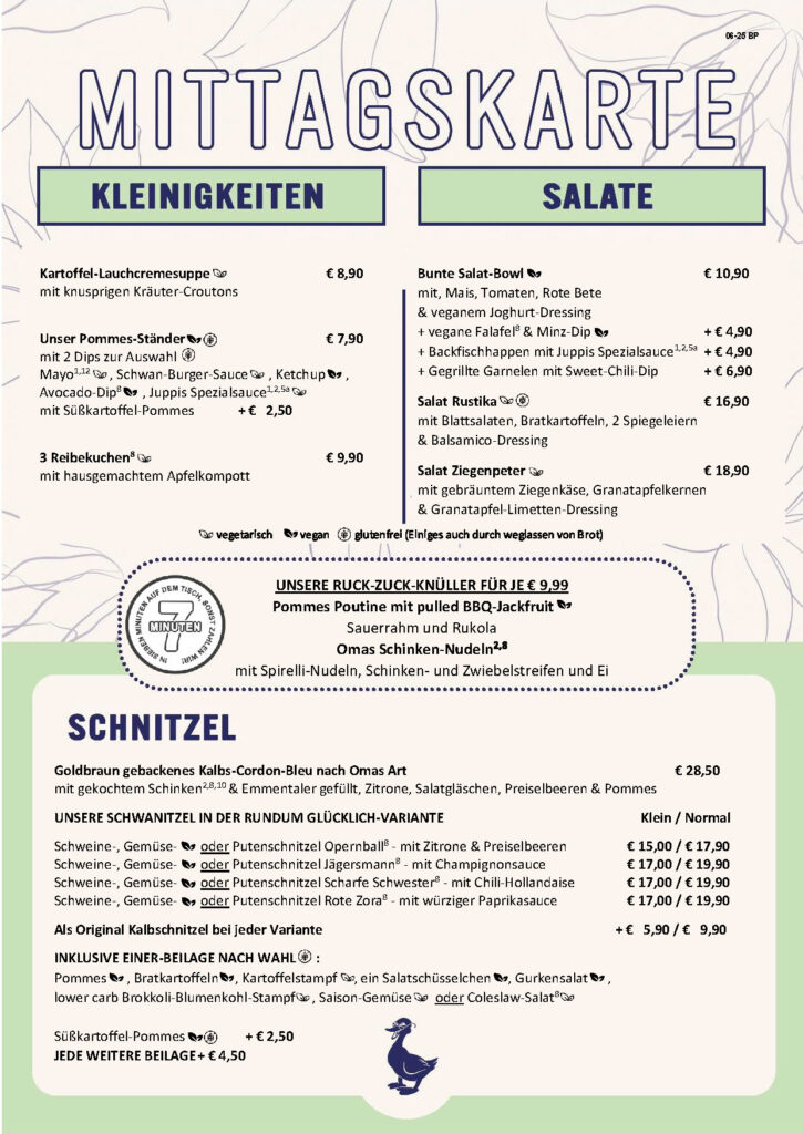 Mittagskarte