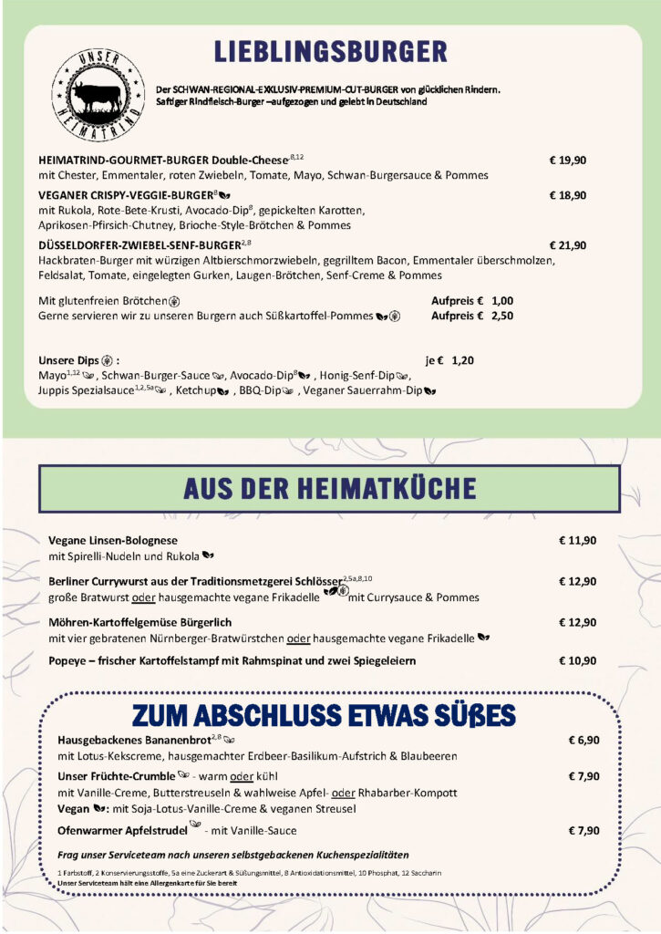 Mittagskarte