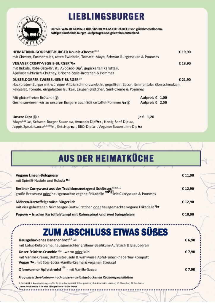 Mittagskarte