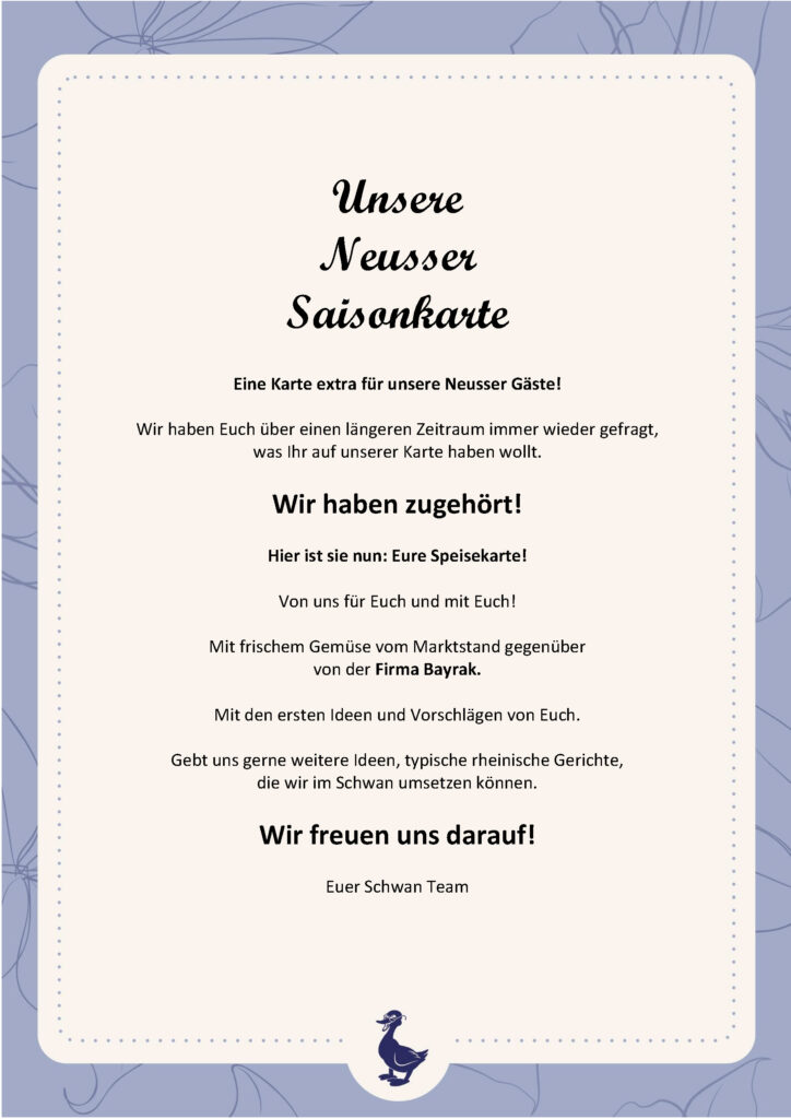 Unsere Neusser Spezialitäten