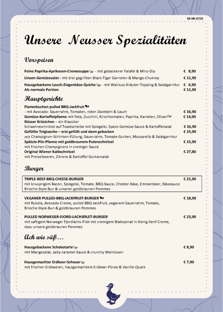 Unsere Neusser Spezialitäten
