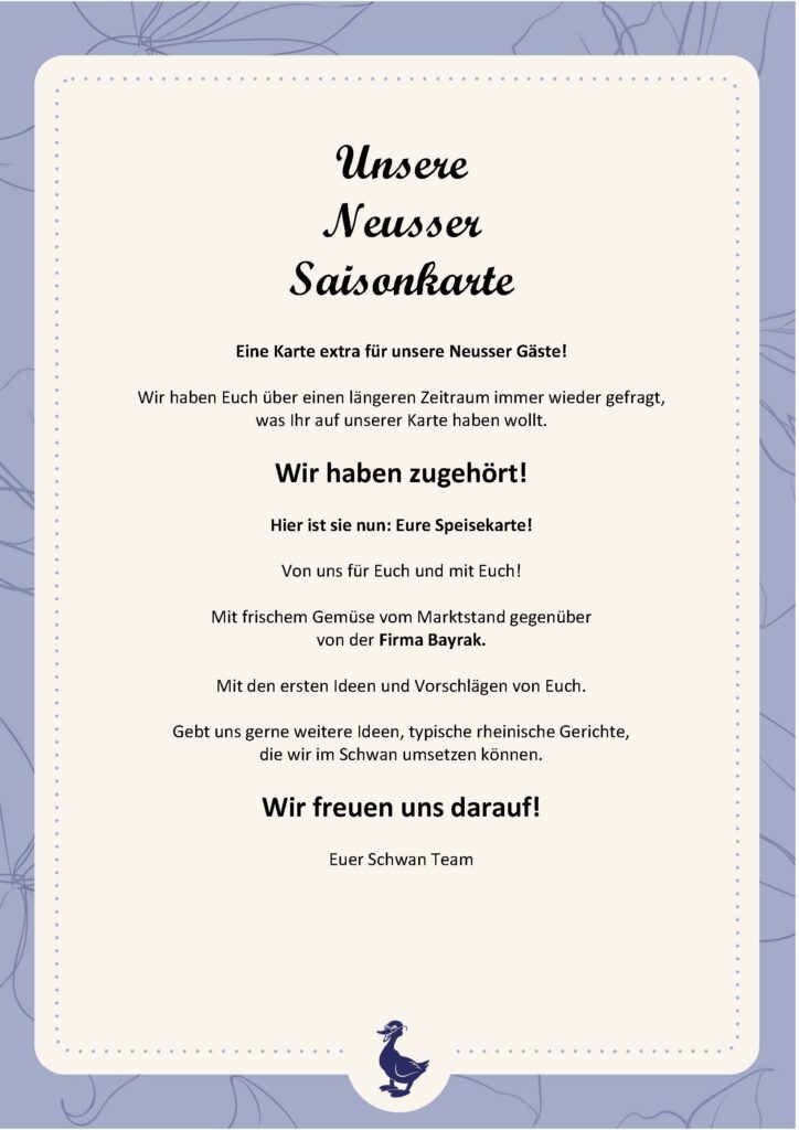 Unsere Neusser Spezialitäten