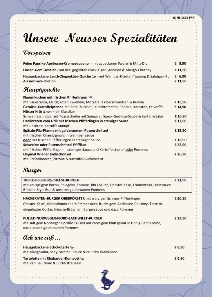 Unsere Neusser Spezialitäten