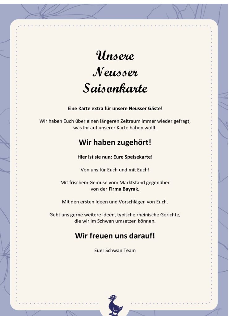 Unsere Neusser Spezialitäten