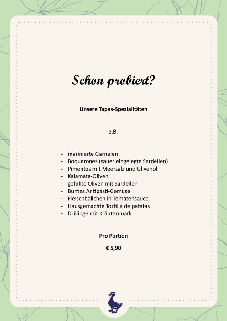 Tapas Spezialitäten